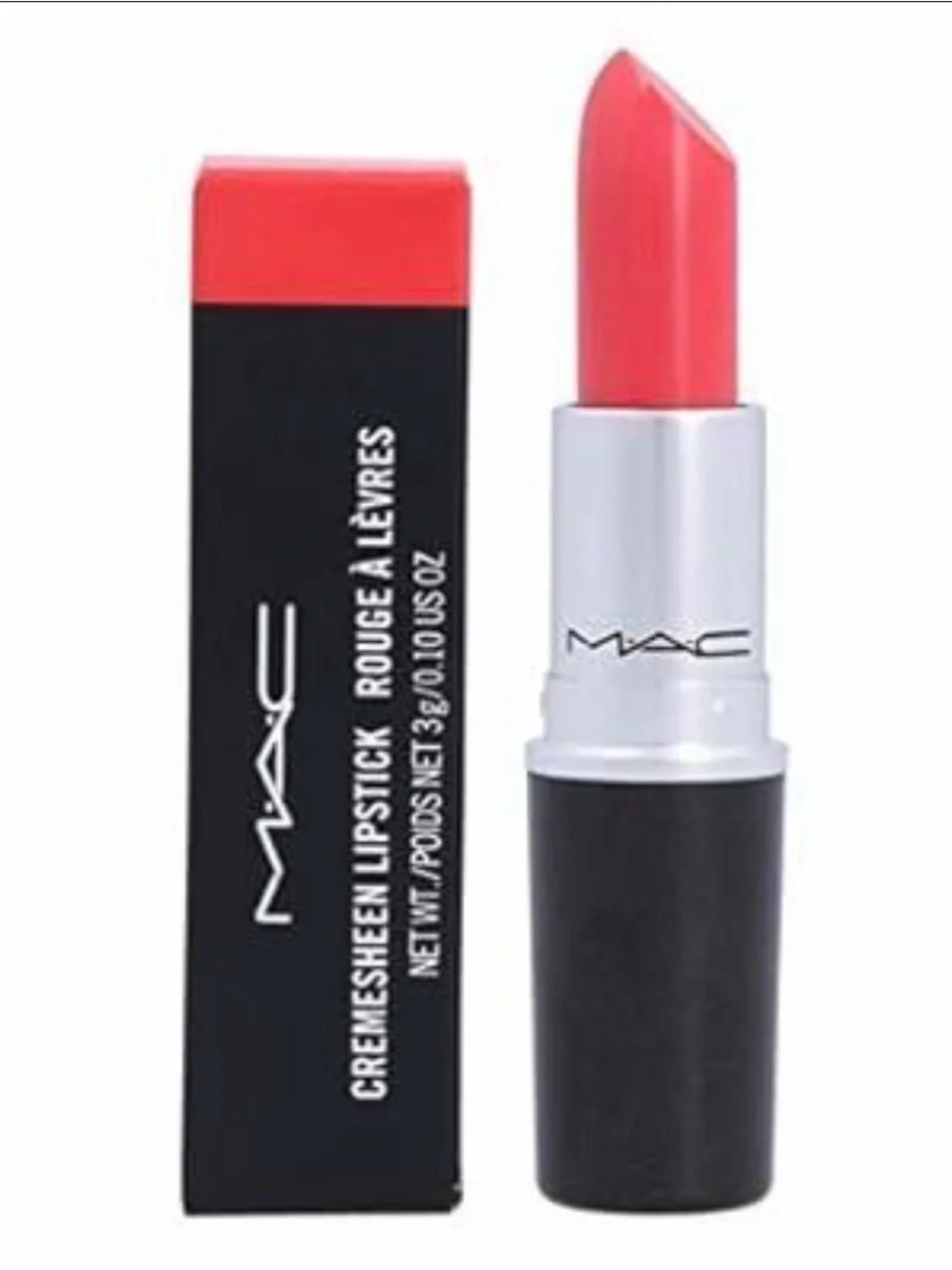 MAC Cremesheen Lipstick Pretty Boy 231 Red Coral Classic Discontinued Shade NIB